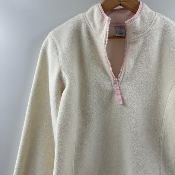 Old Navy Kids XXL Fleece Jacket – Off White w/ Light Pink Lining - Picture 2 of 8